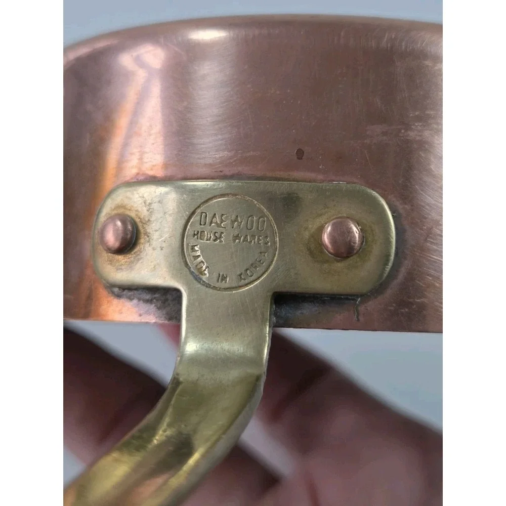 Single Vintage 1 Cup Brass Measuring Cup Made In Korea Dae Woo